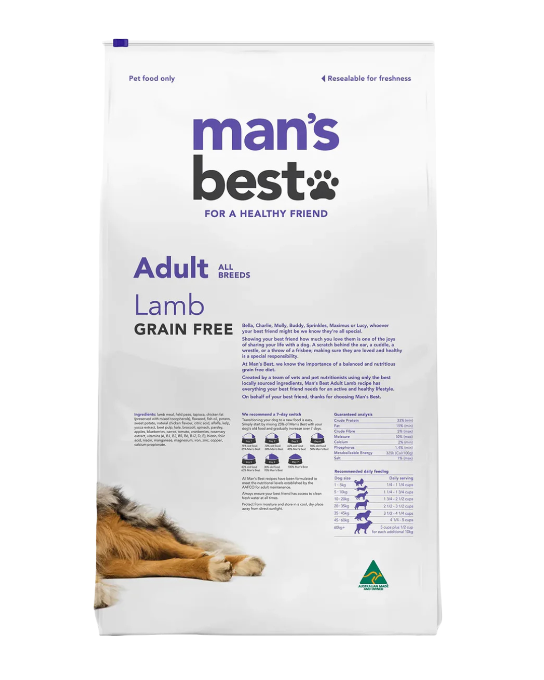 Man's Best Lamb Adult Food