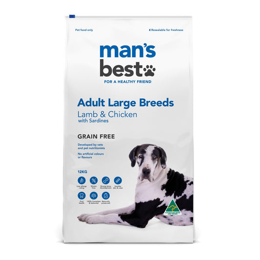 Man's Best Large Breed Lamb & Chicken Adult Food